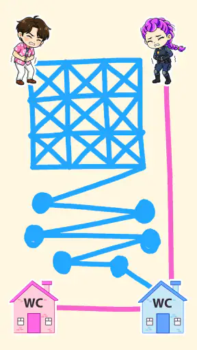 Toilet Rush Race: Draw Puzzle screenshot