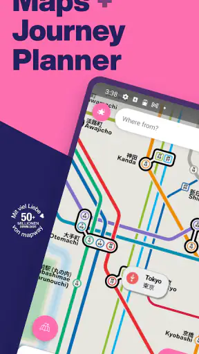 Tokyo Metro Subway Map & Route screenshot