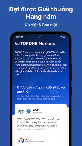 TOPONE Markets - Giao dịch AI screenshot