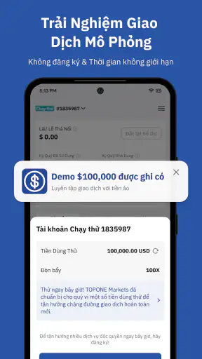 TOPONE Markets - Giao dịch AI screenshot