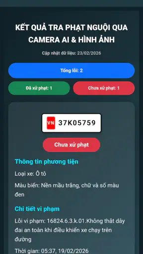 Tra cứu phạt nguội 2026 screenshot