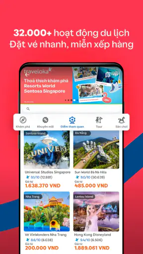 Traveloka Khách Sạn Vé Máy Bay screenshot