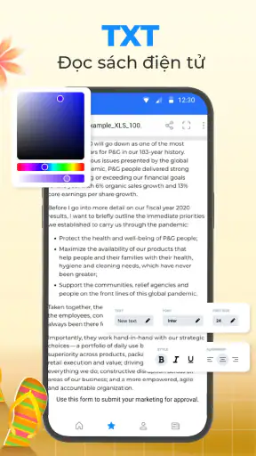 Trình Đọc, Chỉnh Sửa Tài Liệu screenshot