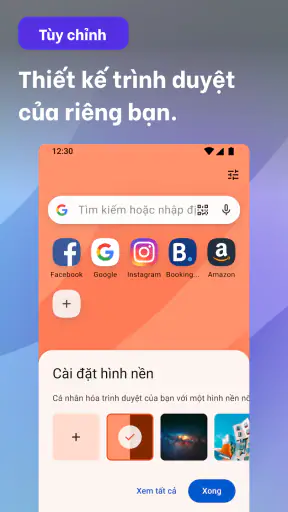 Trình duyệt Opera với VPN screenshot