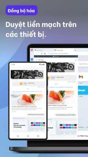 Trình duyệt Opera với VPN screenshot