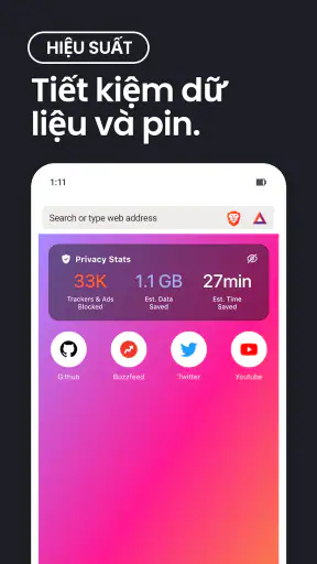 Trình duyệt web cá nhân Brave screenshot