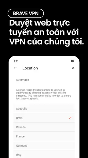 Trình duyệt web cá nhân Brave screenshot