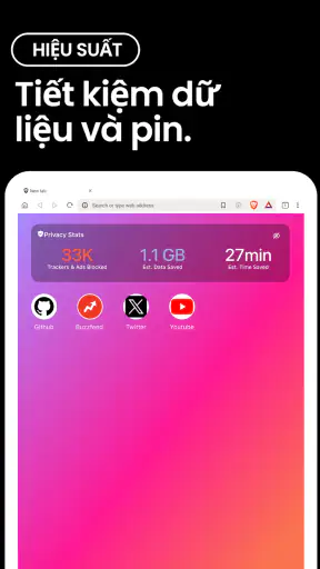 Trình duyệt web cá nhân Brave screenshot