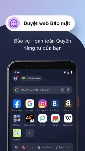 Trình duyệt web Opera Mini screenshot