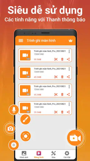 Trình ghi màn hình- Quay video screenshot