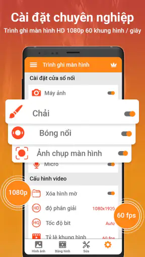 Trình ghi màn hình- Quay video screenshot