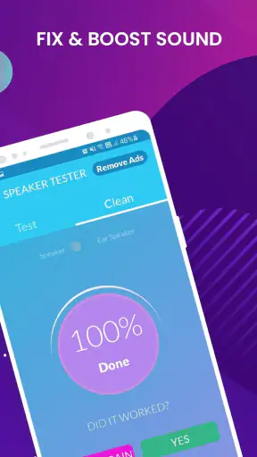 Trình kiểm tra và dọn dẹp loa screenshot