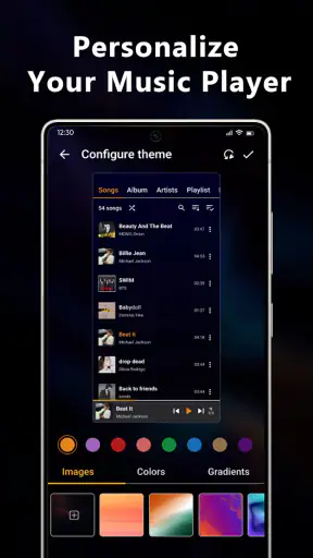 Trình phát nhạc và video screenshot