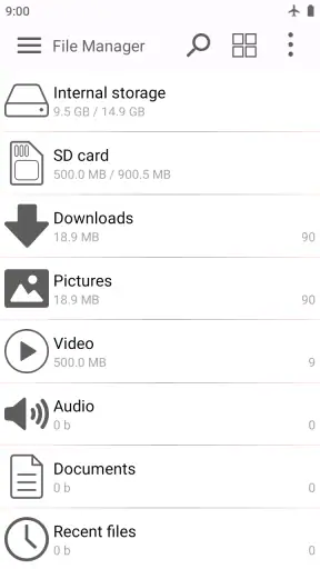 Trình quản lý tệp đơn giản screenshot