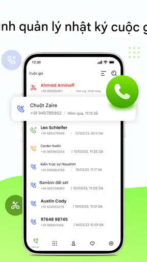 Trình quay số điện thoại screenshot