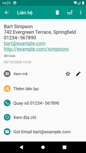 Trình quét QR và mã vạch screenshot