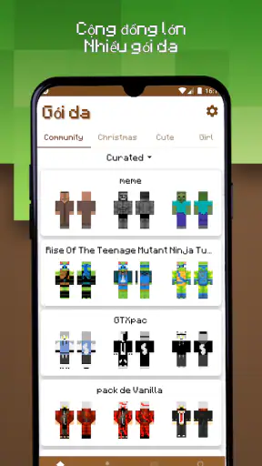 Trình tạo gói da cho Minecraft screenshot