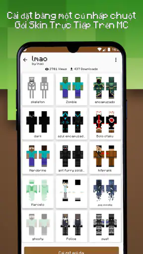 Trình tạo gói da cho Minecraft screenshot