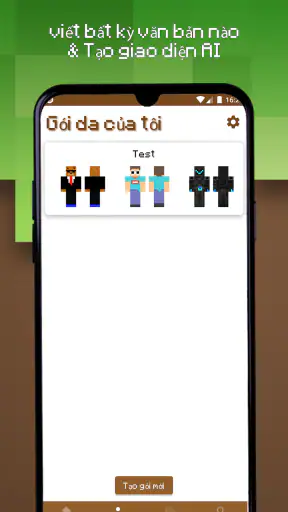 Trình tạo gói da cho Minecraft screenshot