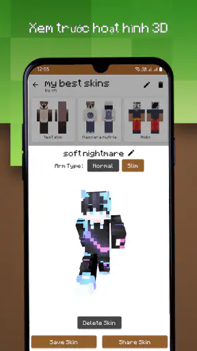 Trình tạo gói da cho Minecraft screenshot