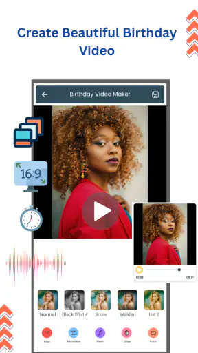 Trình tạo video sinh nhật screenshot