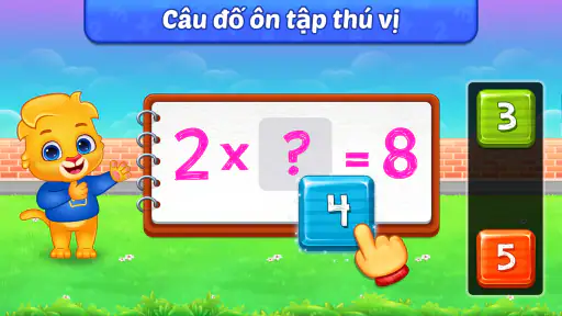 Trò chơi học toán phép nhân screenshot