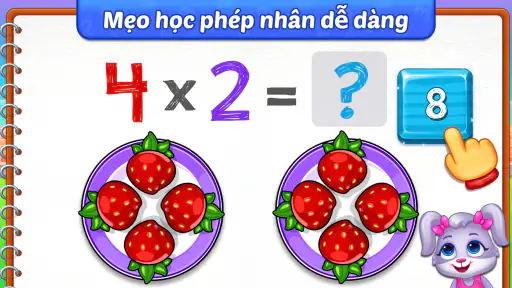 Trò chơi học toán phép nhân screenshot
