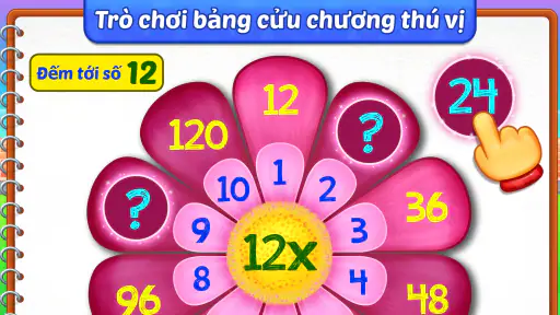 Trò chơi học toán phép nhân screenshot