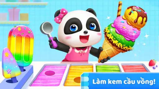 Trò Chơi Kem Gấu Trúc Nhỏ screenshot