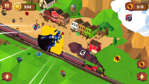 Trò chơi robot thả diều screenshot
