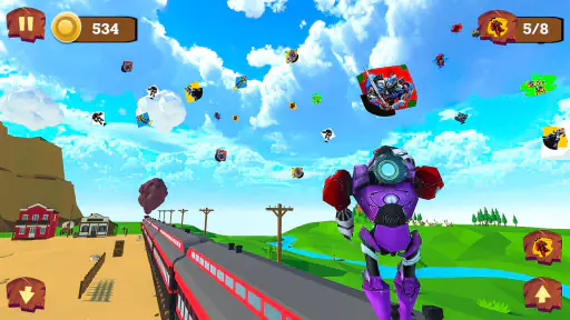 Trò chơi robot thả diều screenshot