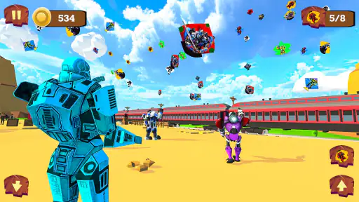 Trò chơi robot thả diều screenshot