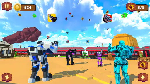 Trò chơi robot thả diều screenshot