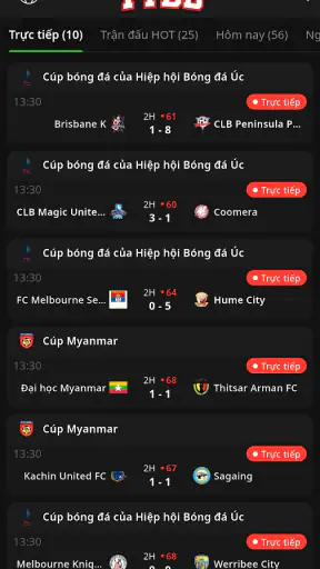 Trực Tiếp Bóng Dá screenshot
