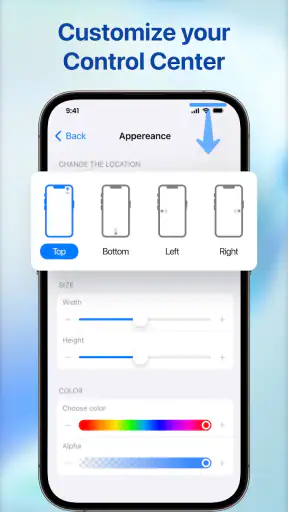 Trung tâm điều khiển iOS 26 screenshot