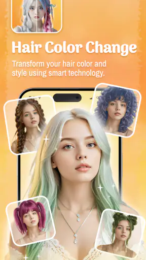 TryStyle: Đổi màu & kiểu tóc screenshot