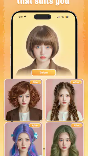 TryStyle: Đổi màu & kiểu tóc screenshot