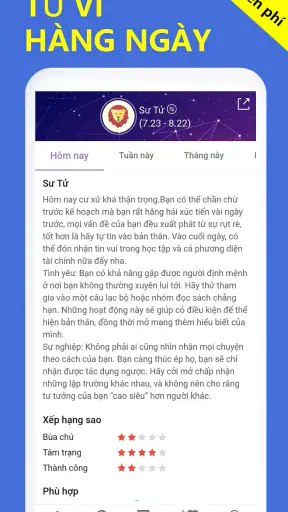 Tử Vi Hàng Ngày-Cung Hoàng Đạo screenshot