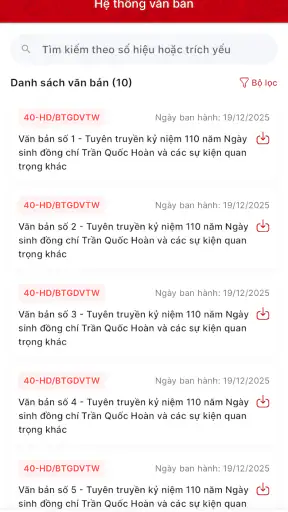 Tuyên giáo và Dân vận screenshot