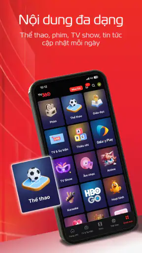 TV360 - Truyền hình trực tuyến screenshot