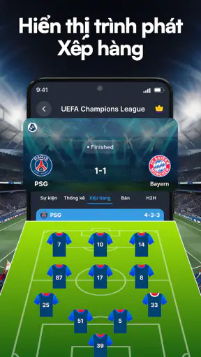 Tỷ số Bóng đá Trực tiếp screenshot