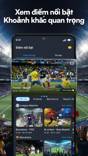 Tỷ số Bóng đá Trực tiếp screenshot