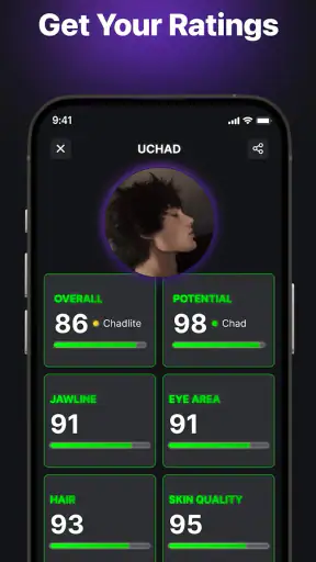 UCHAD AI Looksmax Face Rating screenshot