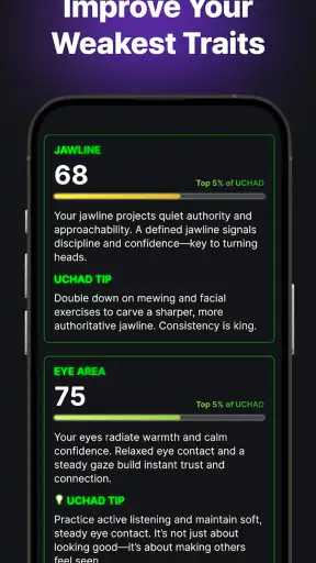 UCHAD AI Looksmax Face Rating screenshot