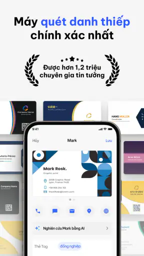 Ứng dụng quét danh thiếp screenshot