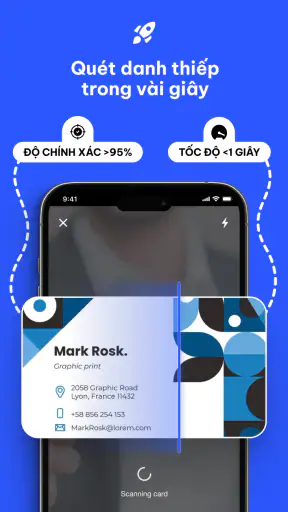 Ứng dụng quét danh thiếp screenshot