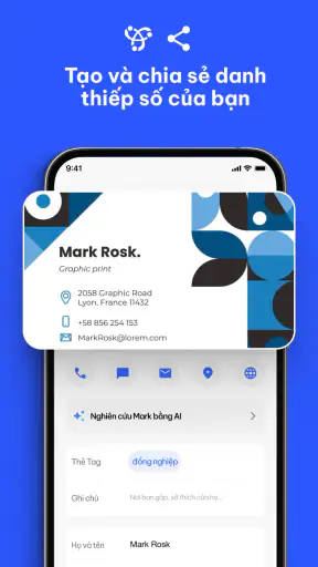 Ứng dụng quét danh thiếp screenshot