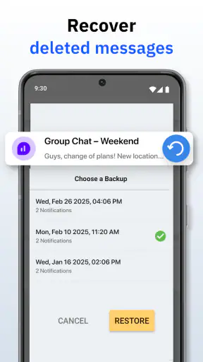 Unseen Messenger - Deleted Msg screenshot