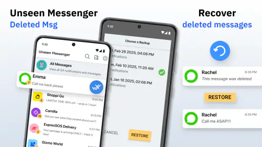 Unseen Messenger - Deleted Msg screenshot