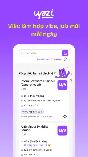 Upzi - Tìm việc làm cho Gen Z screenshot
